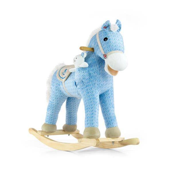 Koń na biegunach Pony blue