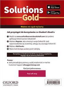 Solutions Gold Pre-Intermediate Podręcznik e-Book Access Code Card