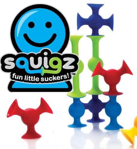 Fat Brain Toy. Klocki Przyssawki Squigz. Zestaw Startowy