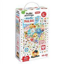 CzuCzu Puzzle obserwacyjne Mapa Polski (117 elementów) 5+