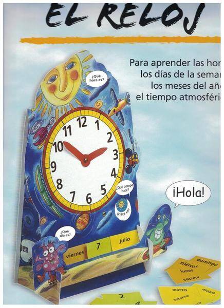 El reloj - gra językowa (hiszpański)
