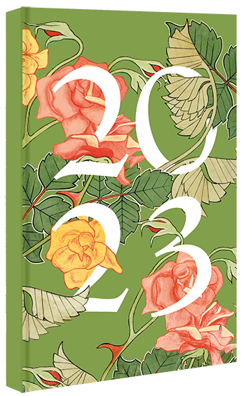 Kalendarz 2023 Róże zielone
