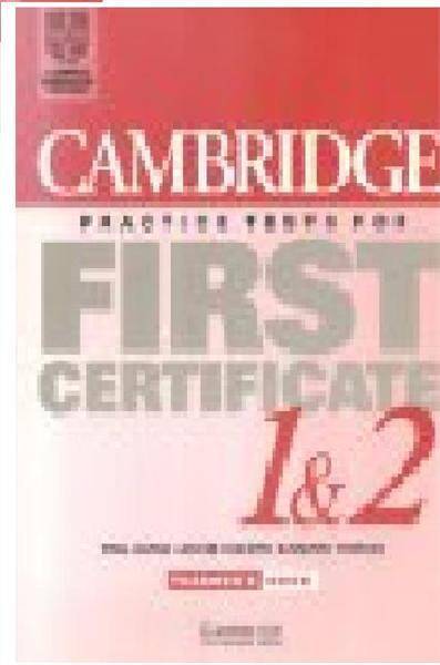Cambridge Practice Tests for First Certificate 1 & 2 Teacher's book