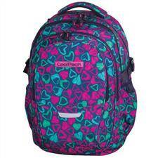 Plecak młodzieżowy zielono-różowy serca – FACTOR – Cool Pack
