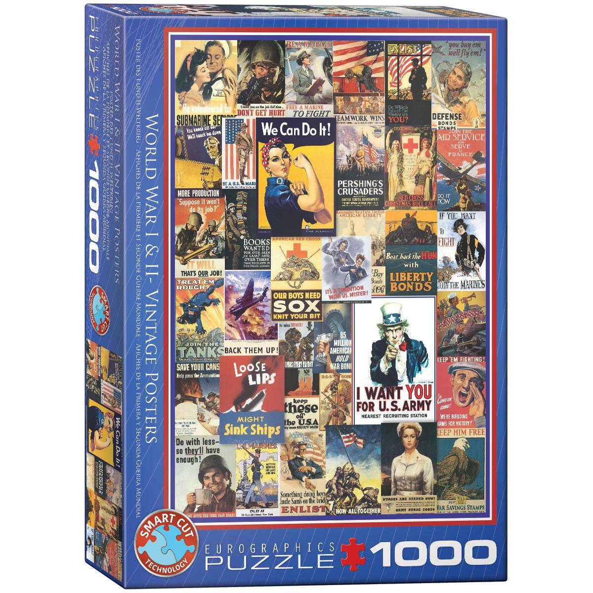 Puzzle 1000 WWI&WWII Vintage Posters 6000-0937