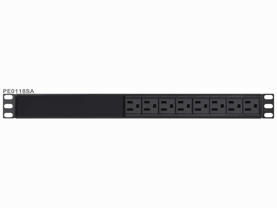 PE0118SG-AT-G Podstawowa listwa PDU 1U