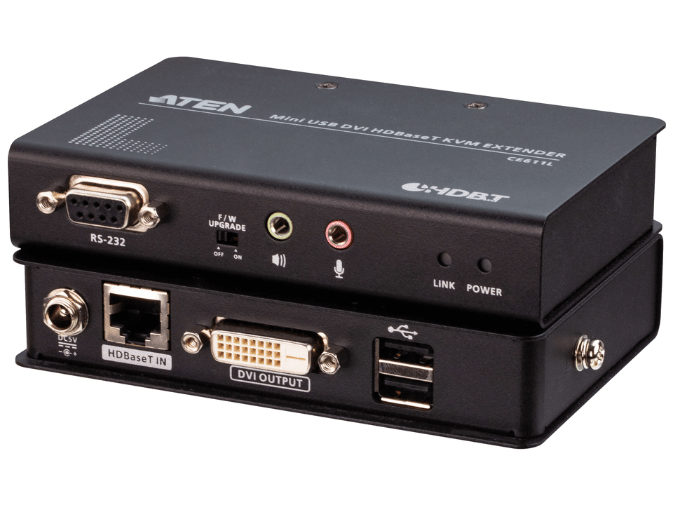 CE611-AT-G Przedłużacz USB DVI HDBaseT