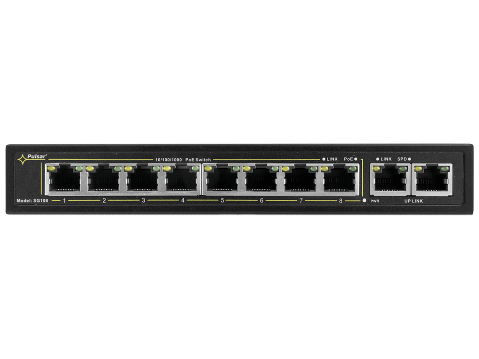 SG108 Switch PoE 10-portowy SG108 do 8