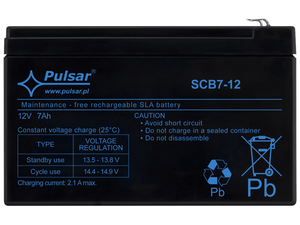 SCB7-12 Akumulator 7Ah/12V SCB