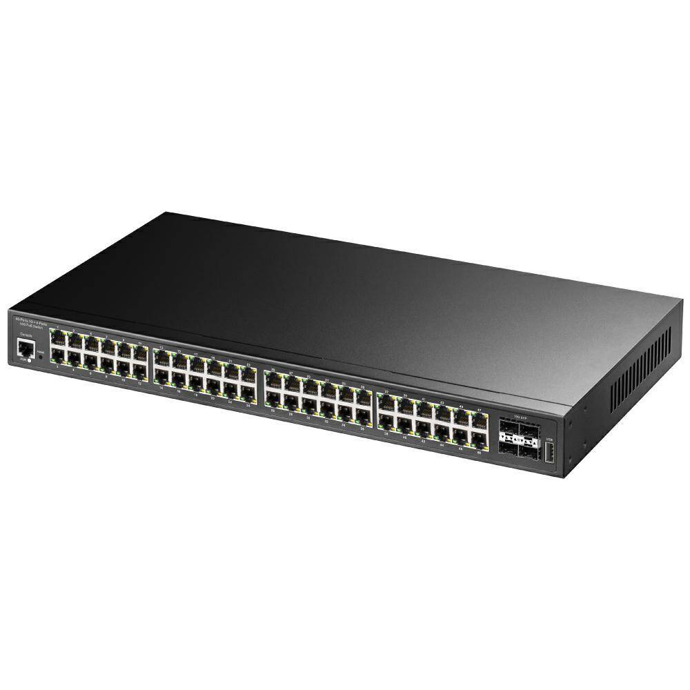 48-portowy zarządzalny gigabitowy przełącznik PoE++ L2 z 4 gniazdami 10G SFP GS2048PS4
