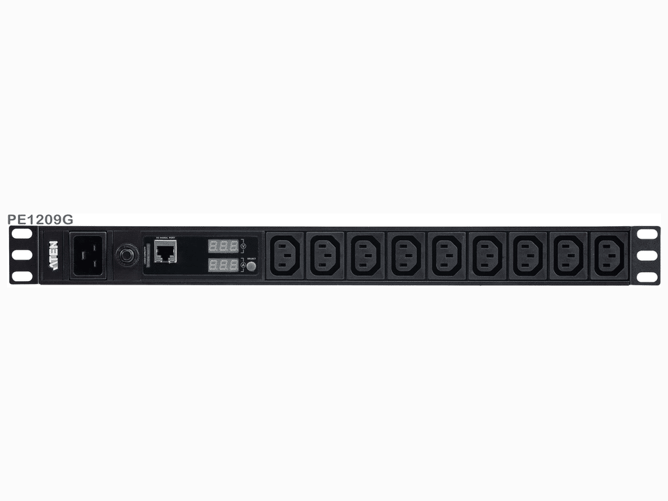 PE1209G-AT-G Seria podstawowa PDU 1U z