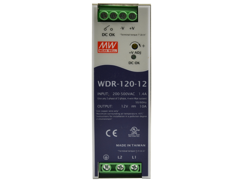 WDR-120-12 Zasilacz na szynę DIN