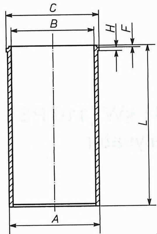 LINER SUITABLE FOR MERCEDES OM 352 (004WV08/89178190)