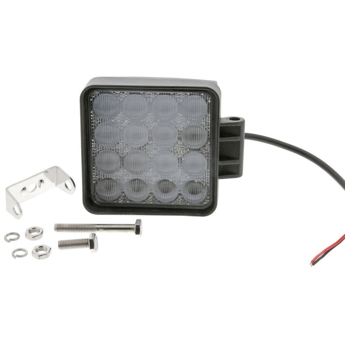 LAMPA ROBOCZA LED 48W 16X3W 3000 LM 48W WYPUKŁE CIĘTE SOCZEWKI