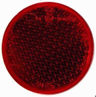 RED REFLECTIVE ROUND WITH SCREW