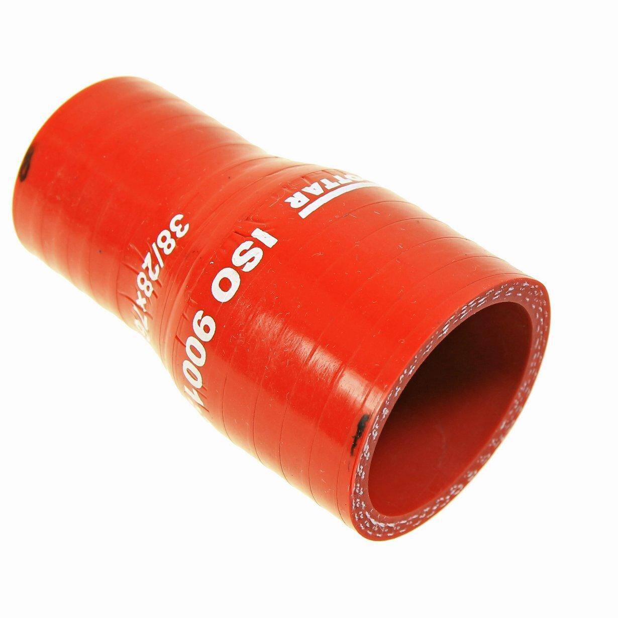 SILICONE STRAIGHT REDUCER ID 38/28X76 MM
