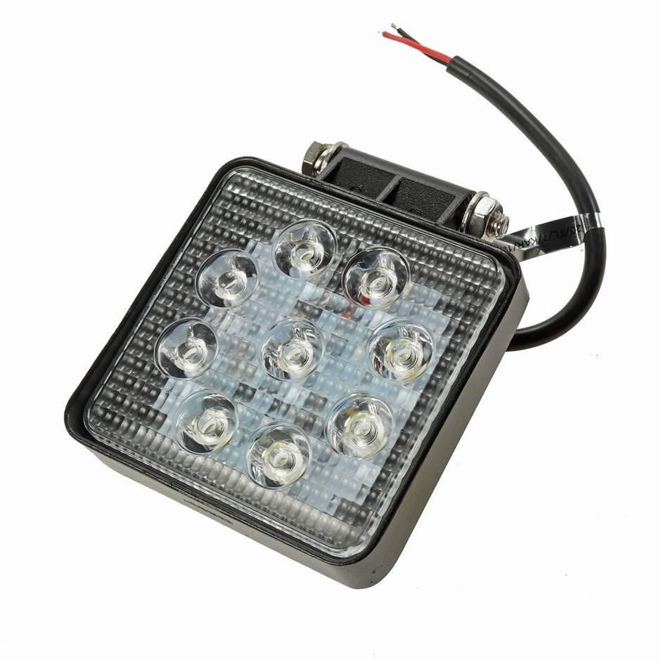 LAMPA ROBOCZA LED KWADRAT 2250LM, 9 LED X 3W