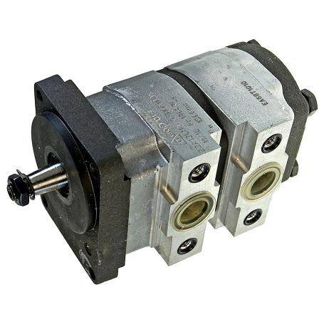 18059328 CASE COMPACT TANDEM GEAR PUMP 12 + 6,3 CC/RV