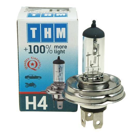 halogen bulb 24V H4 75/70 P45T+100%,1pcs/box