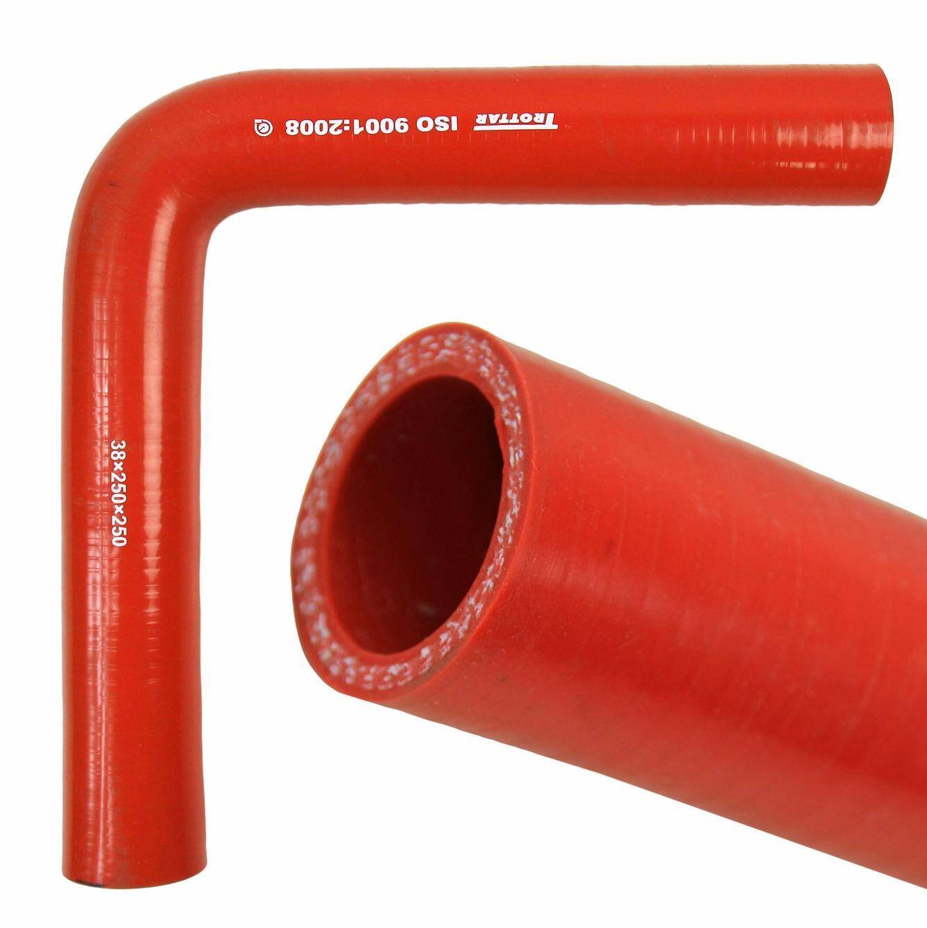 SILICONE ELBOW 90 ID 38 250X250 MM