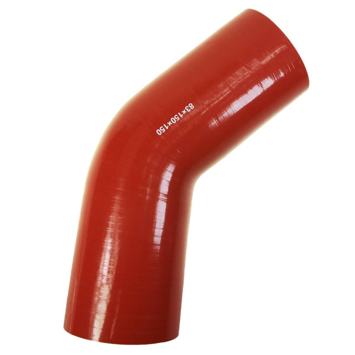SILICONE ELBOW 45 ID 83 150X150 MM