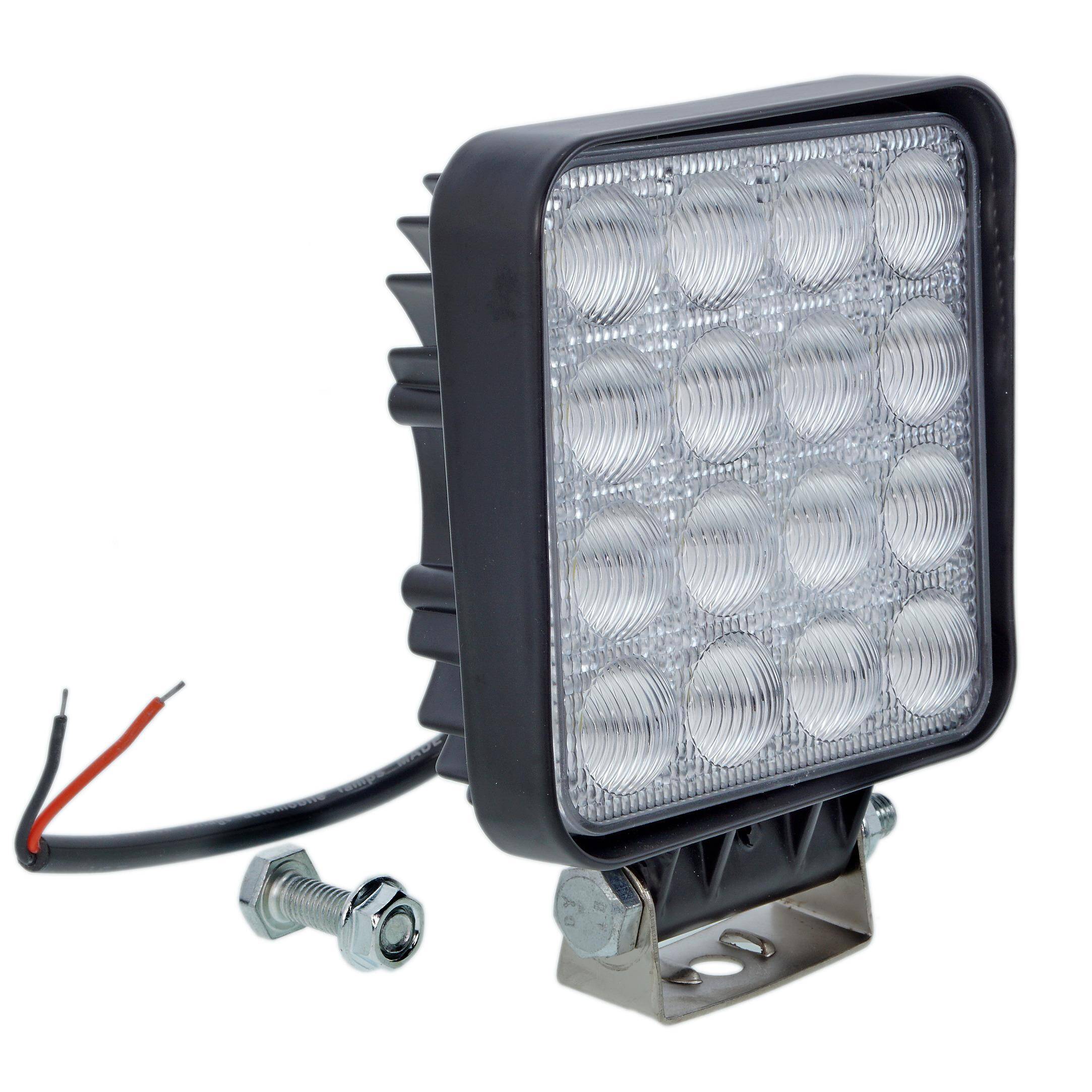 LAMPA ROBOCZA LED 48W 16X3W 3000 LM 48W WYPUKŁE CIĘTE SOCZEWKI