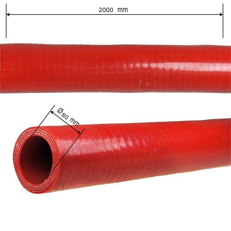 SILICONE HOSE TUBE ID 80X2000 MM