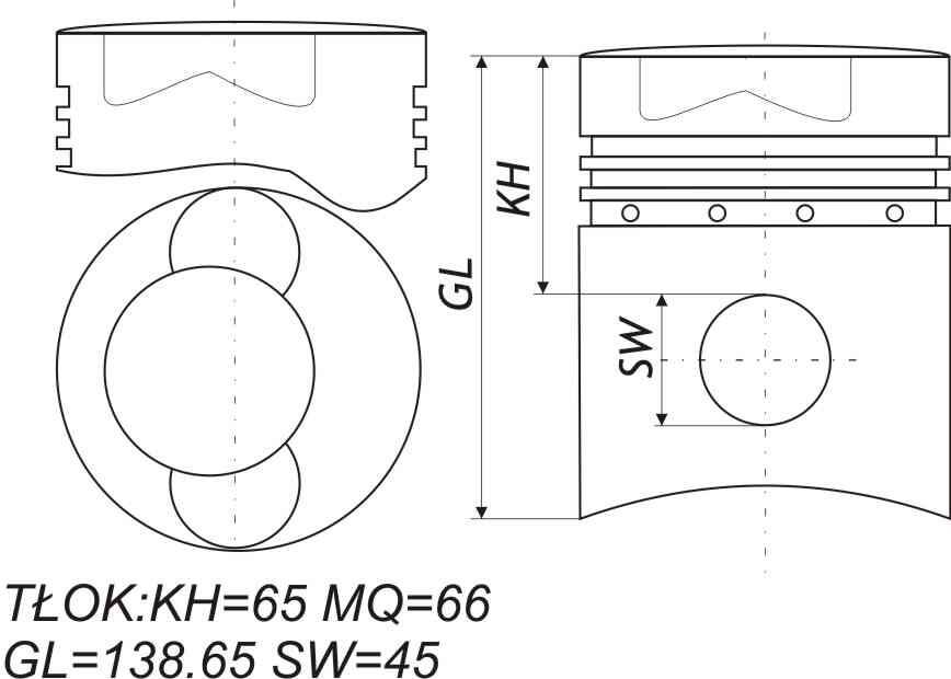 PISTON DEUTZ BFL413F 125MM (93771600)