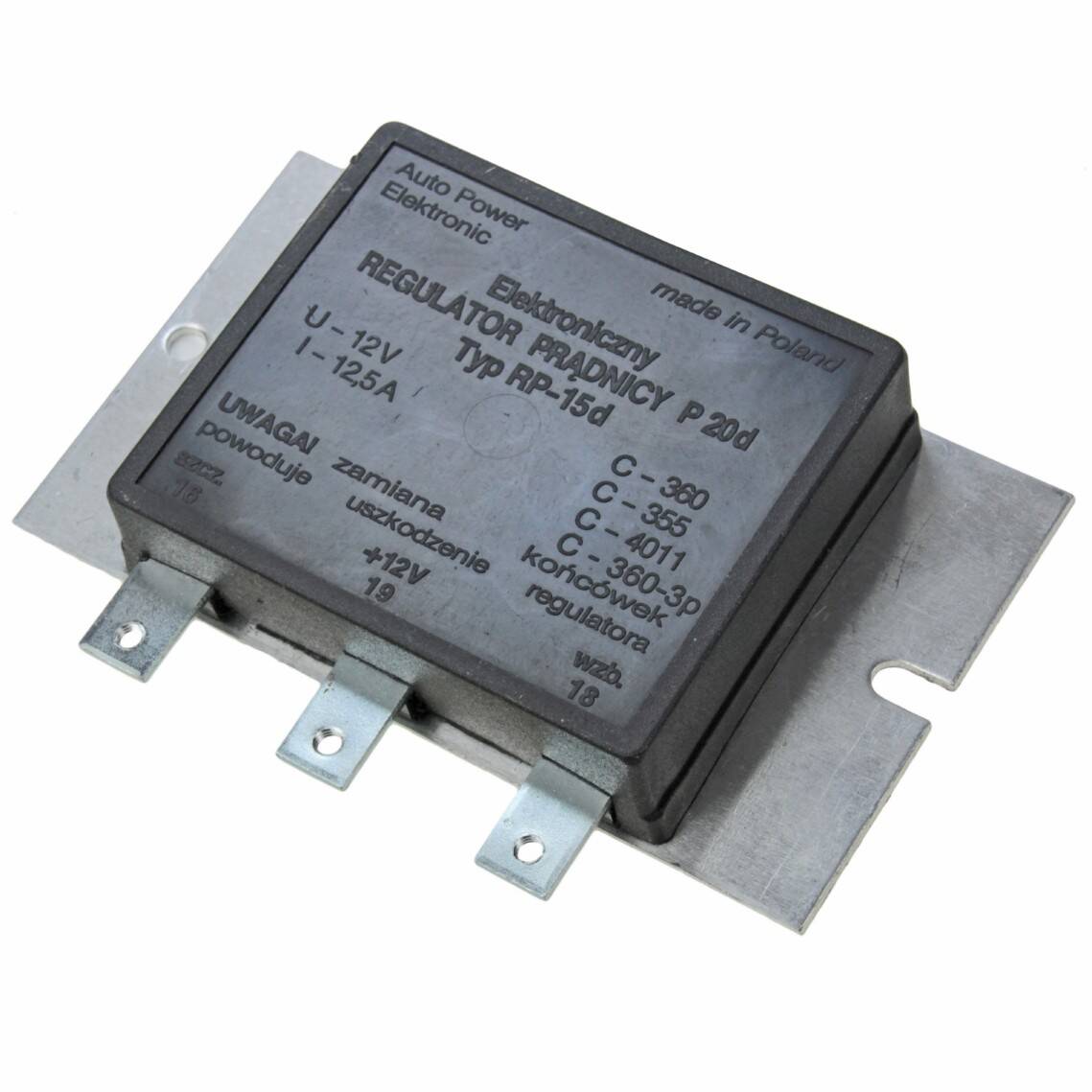 REGULATOR NAPIĘCIA ELEKTRONICZNY RP-15D C-360