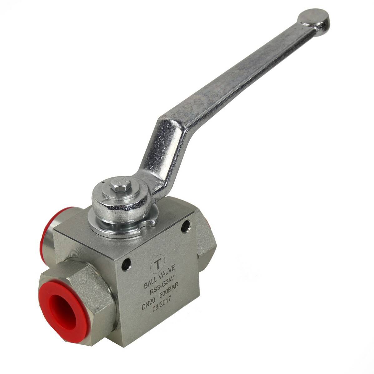 high pressure valve with hole 500bar 3 way 3/4