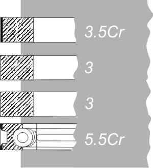 RINGSET SUITABLE FOR MAN D2146  121mm (3,5CrKV1/3/3/5,5Cr)