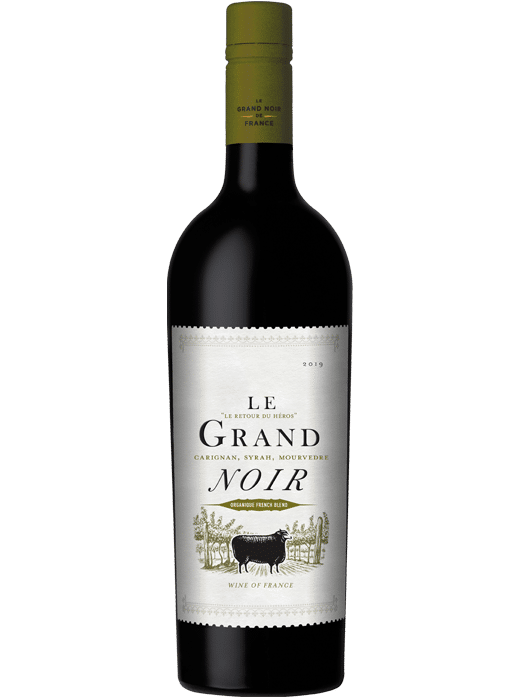 Le Grand Noir Organic Igp Pays D'Oc Carignan Syrah Mourvedre Francja Czerwone Wytrawne