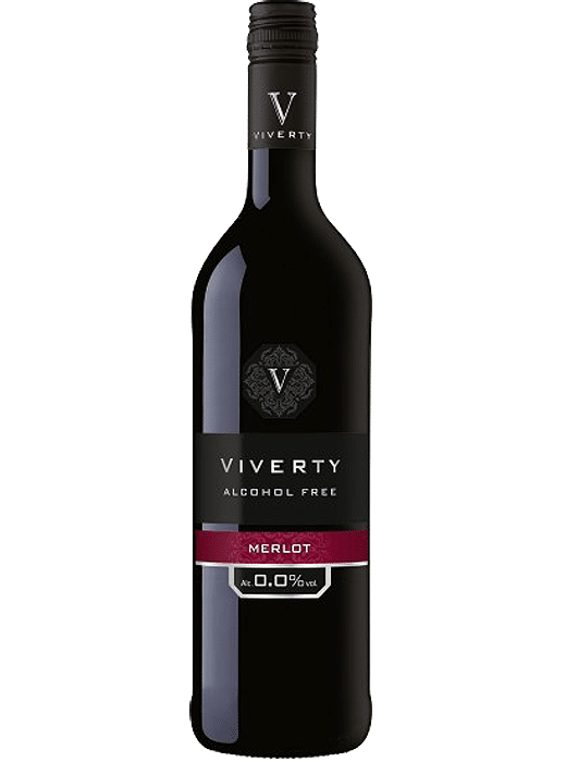 Viverty Merlot Wino Bezalkoholowe Czerwone Półwytrawne