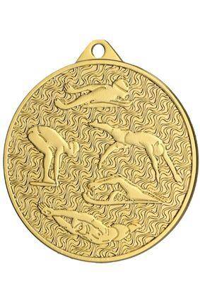 Medal gold 45 mm - swimming