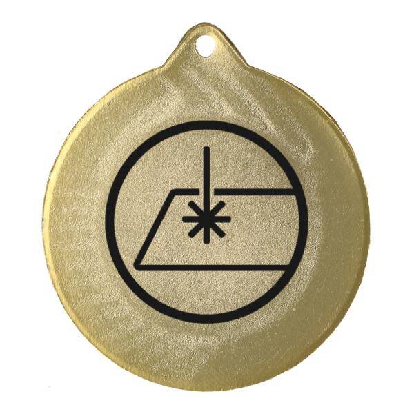 Medal złoty z grawerem bezpośrednim