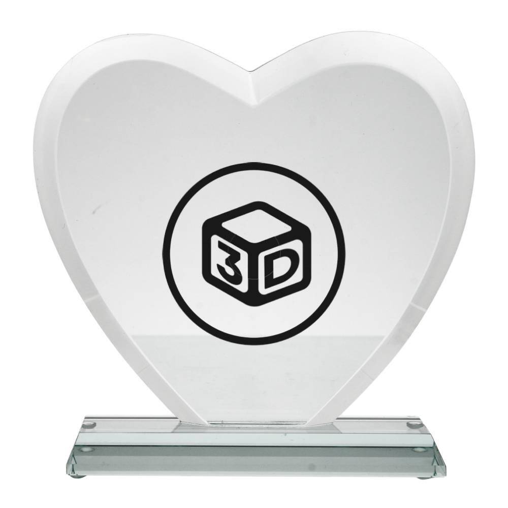Trofeum szklane grawerowane 3D z etui