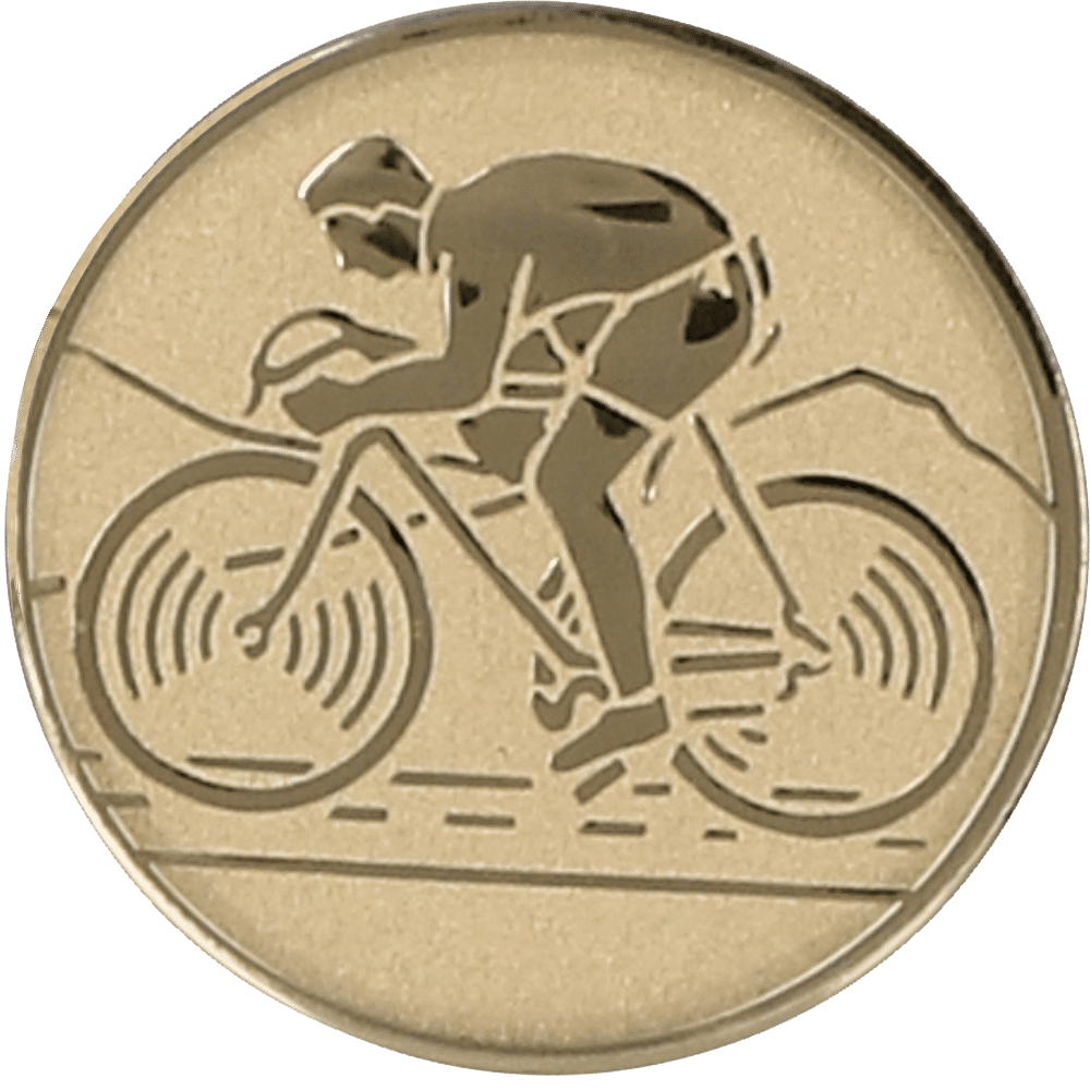 Aluminum emblem - cycling