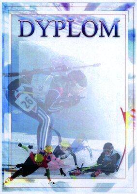 Dyplom papierowy - sporty zimowe
