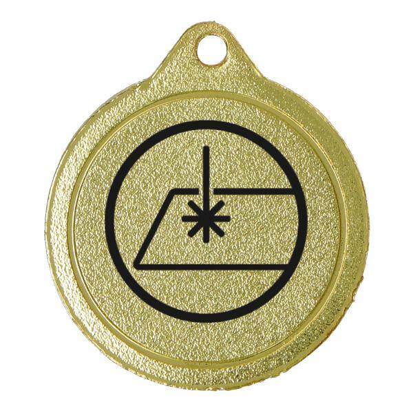 Medal złoty z grawerem bezpośrednim