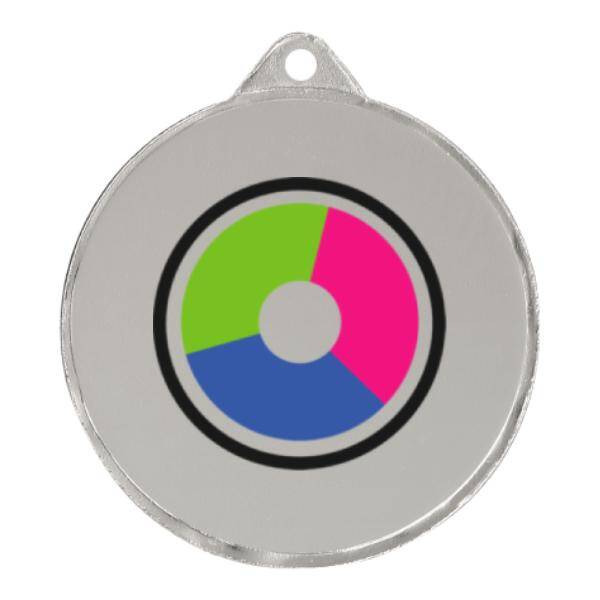 Medal srebrny z nadrukiem kolorowym LuxorJet