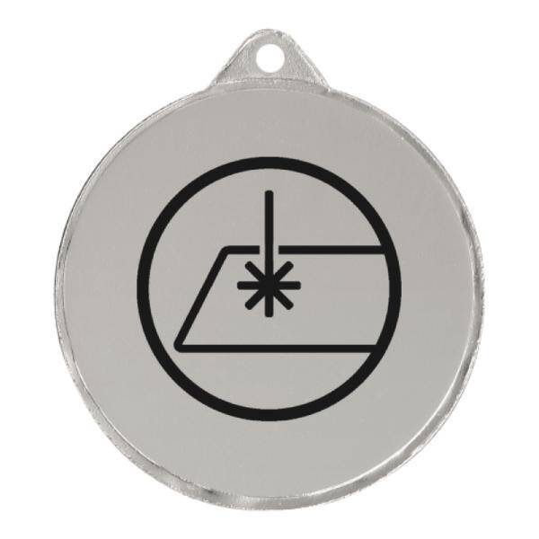 Medal srebrny z grawerem na laminacie