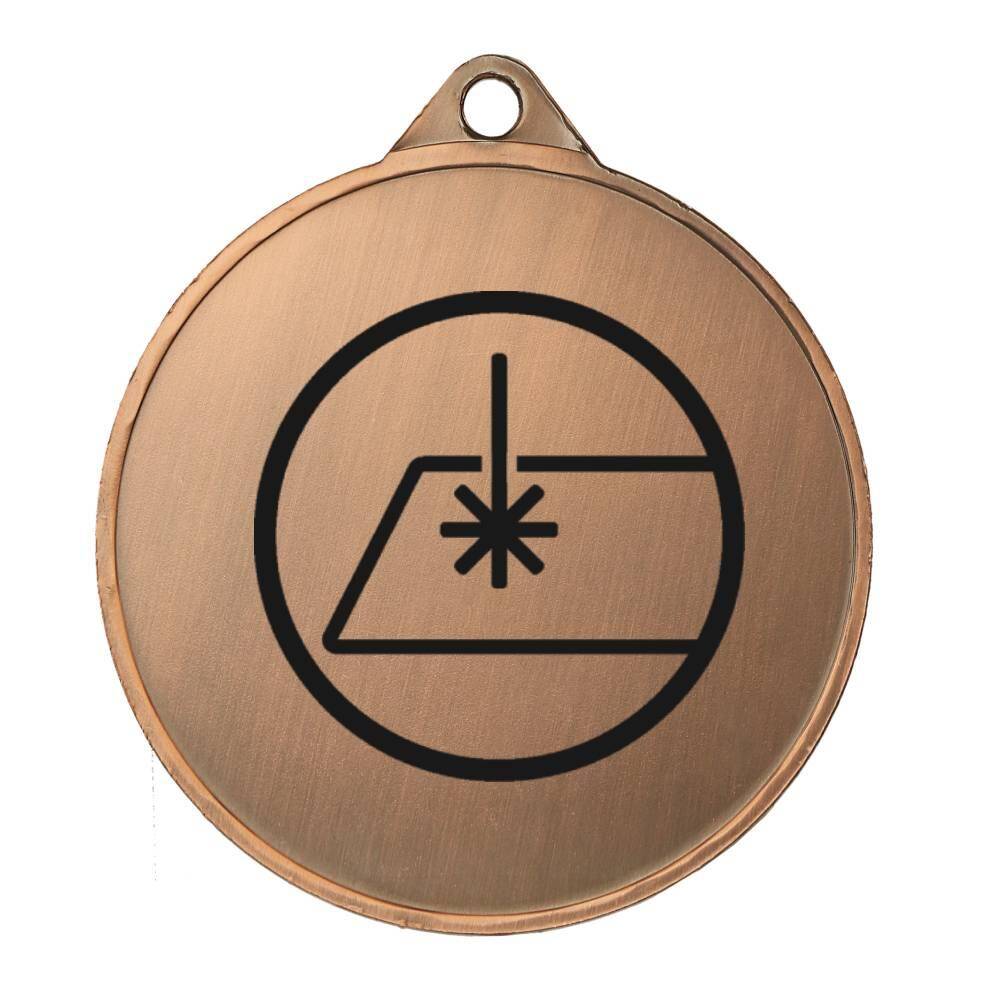 Medal brązowy z grawerem na laminacie