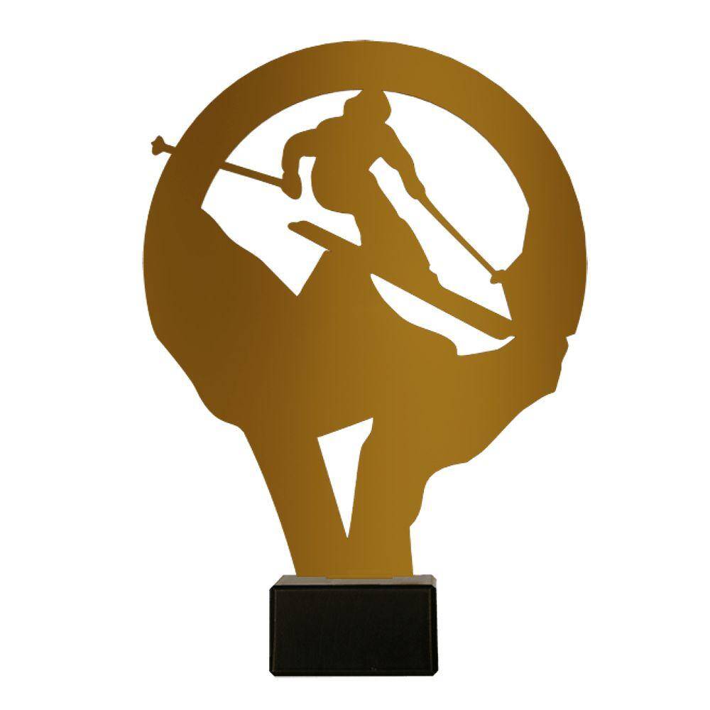 Metal trophy - skiing- Metline