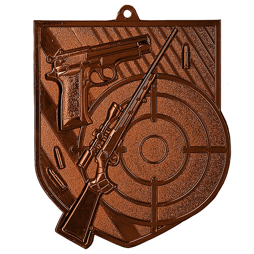 Medal brązowy 80mm x 60mm - strzelectwo