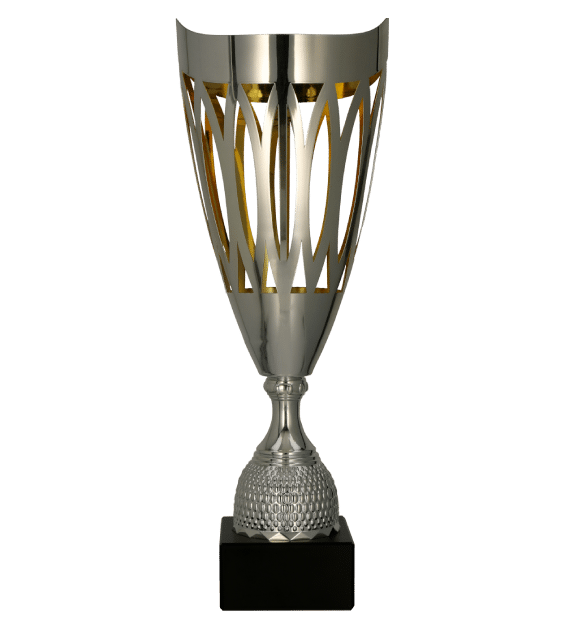 Metal cup silver - gold