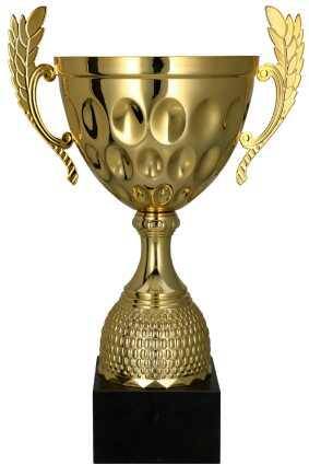 Metal cup gold