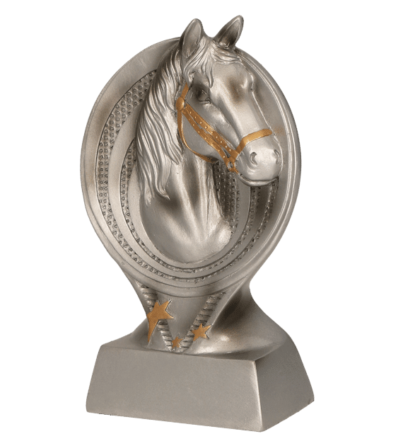 Statuetka odlewana - jeździectwo/koń