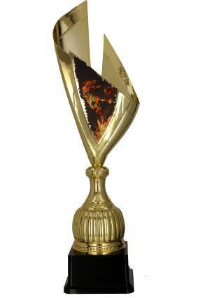 Plastic cup gold - football