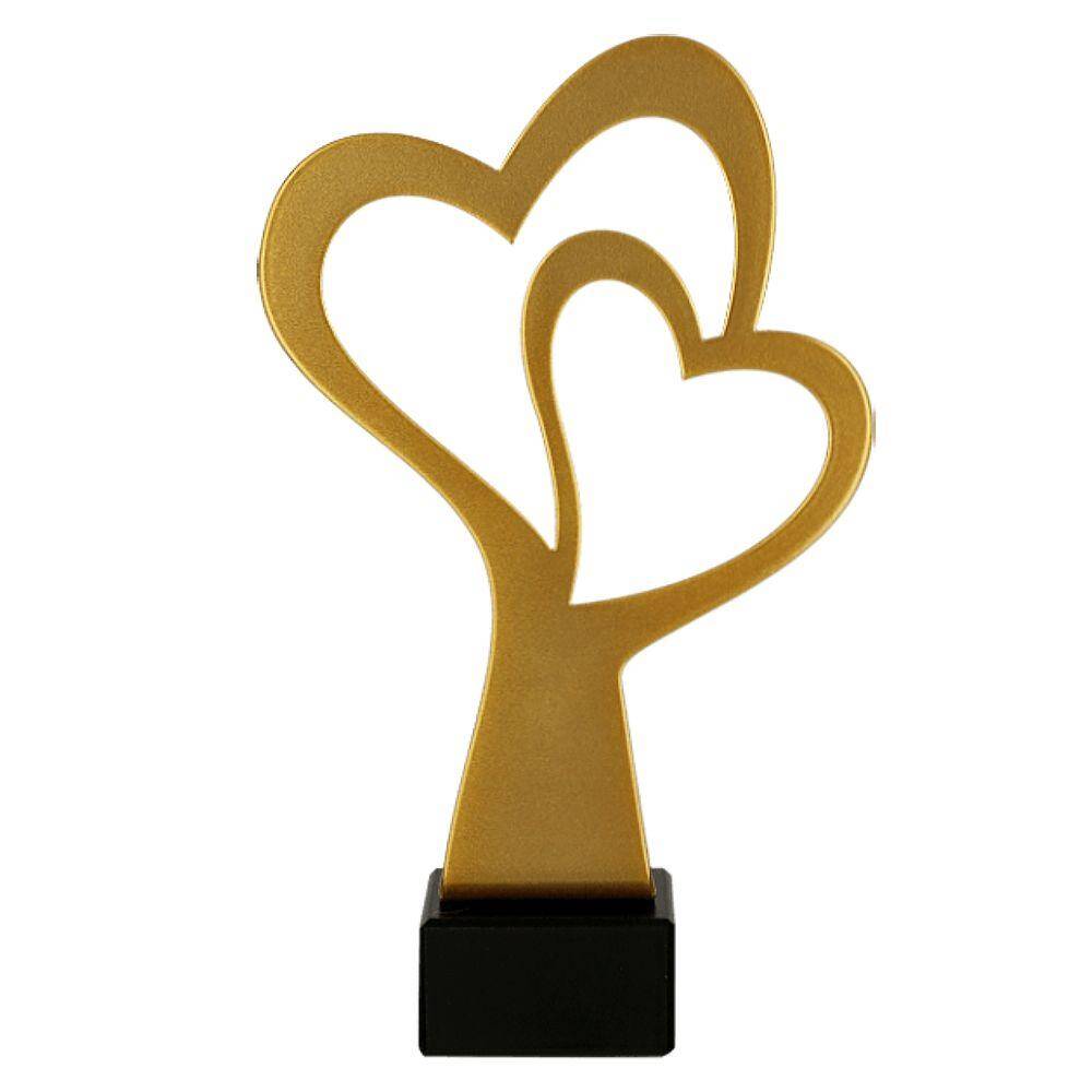 Metal trophy - heart - Metline