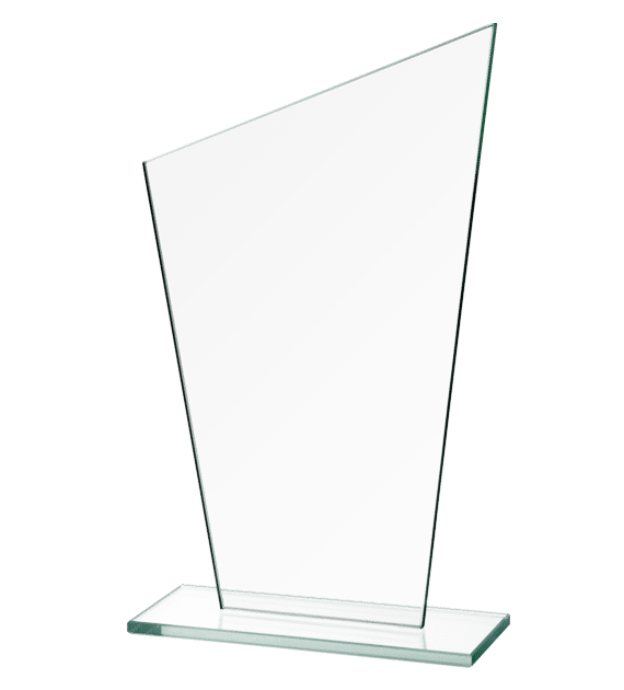 Glass trophy